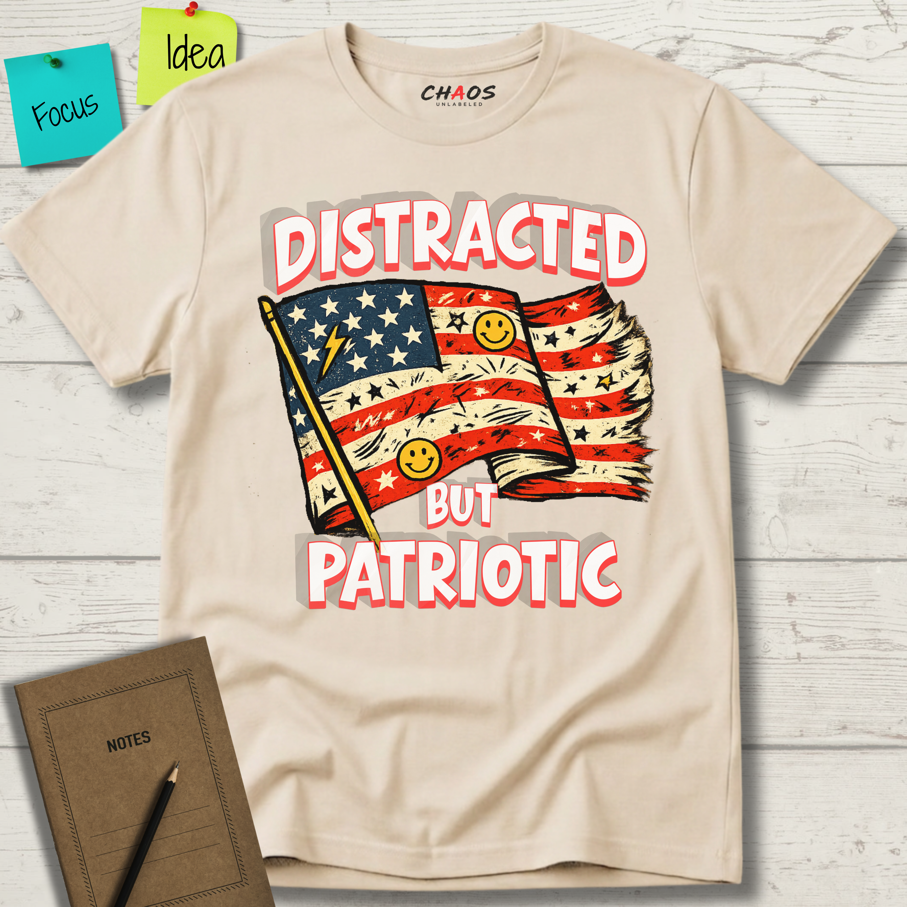 Distracted But Patriotic T-Shirt