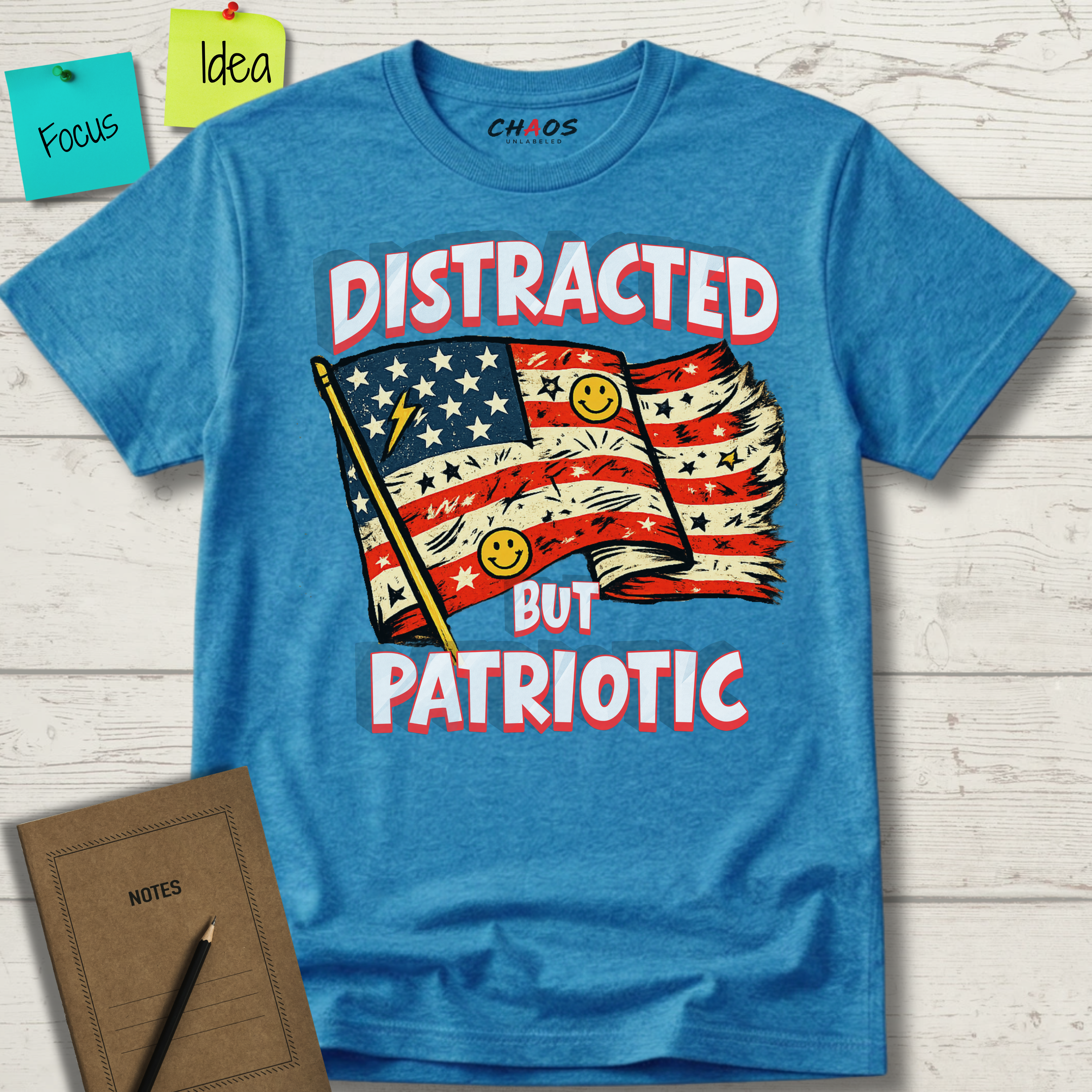 Distracted But Patriotic T-Shirt