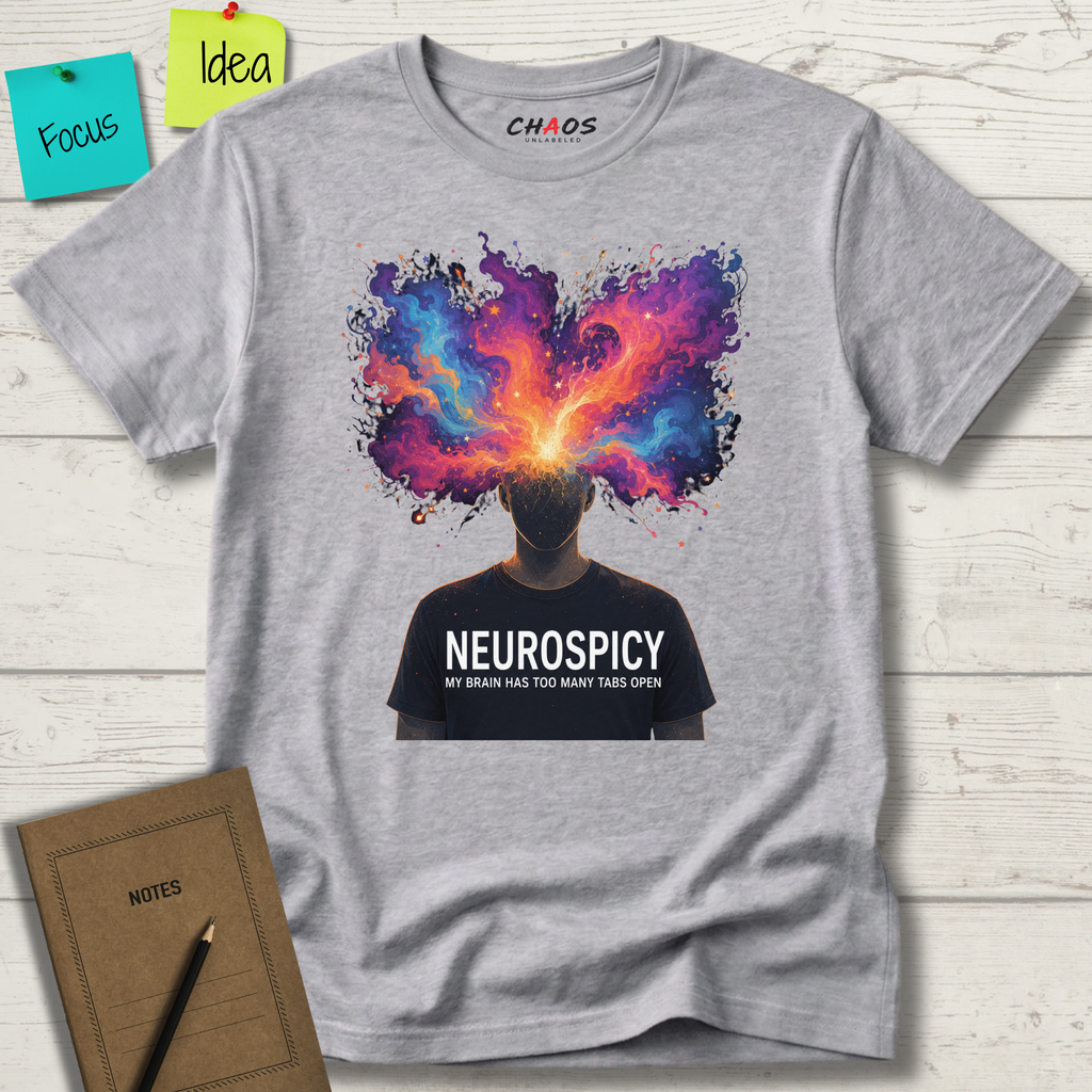 Neurospicy My Brain Has Too Many Tabs Open T-Shirt