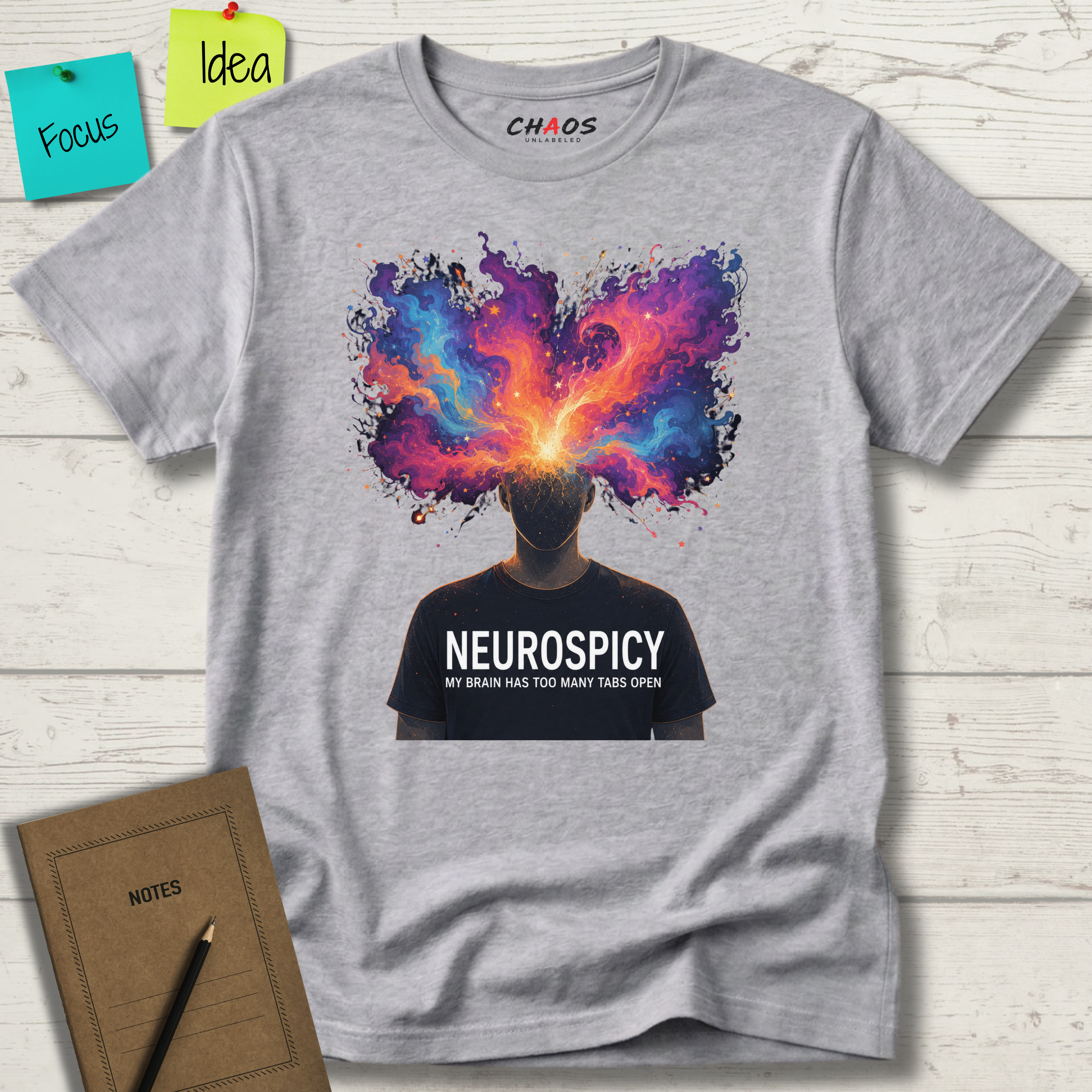 Neurospicy My Brain Has Too Many Tabs Open T-Shirt