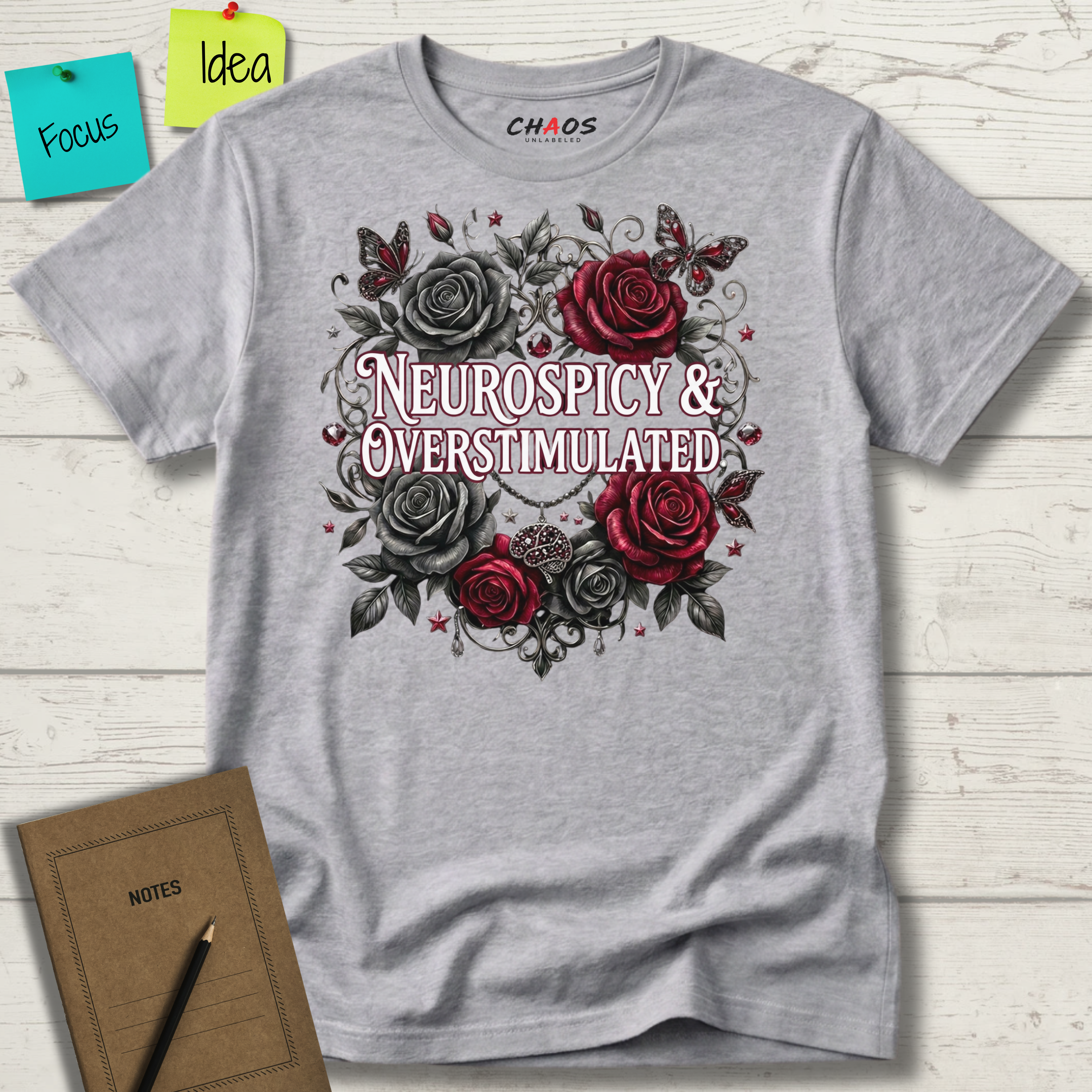 Neurospicy and Overstimulated T-Shirt