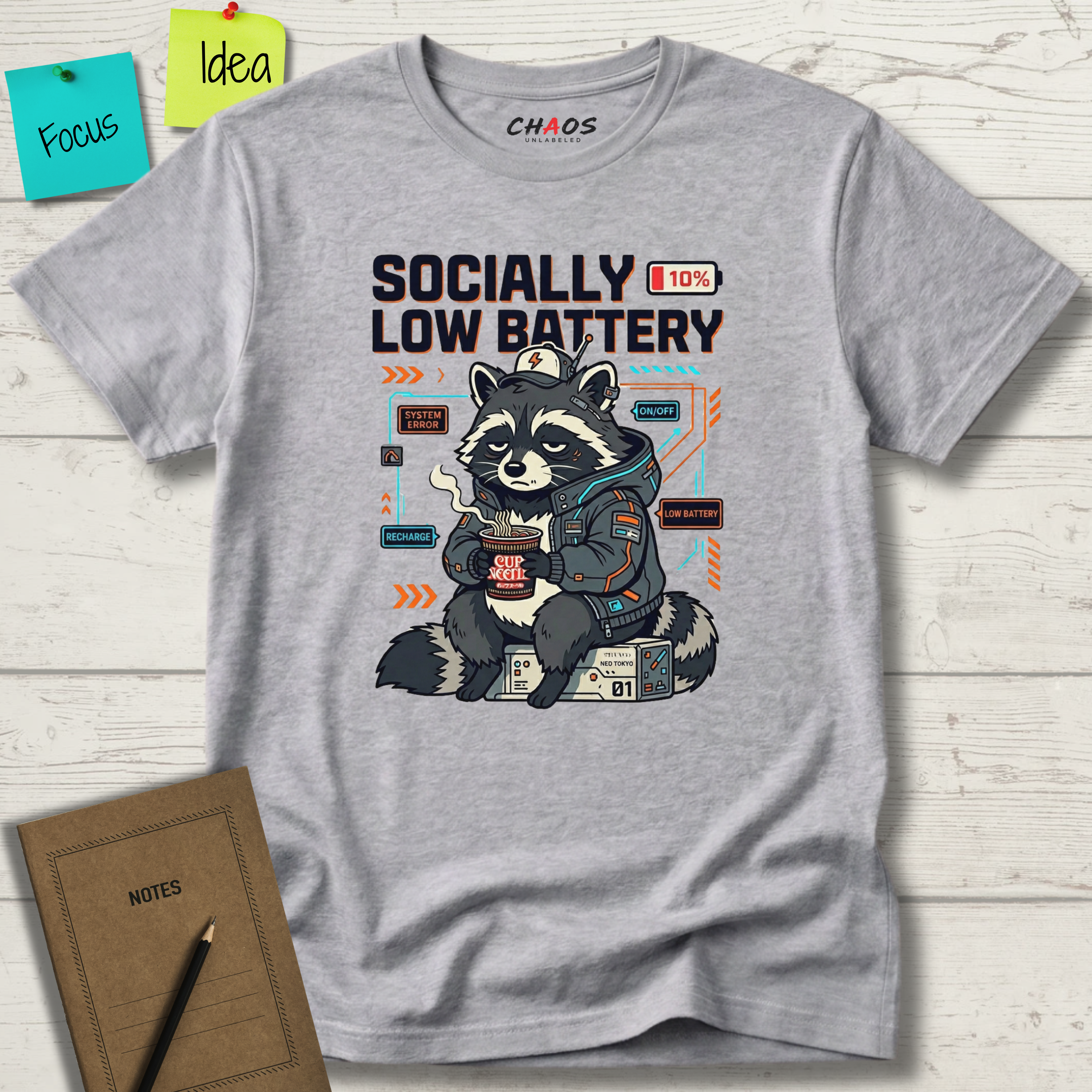 Socially Low Baterry T-Shirt