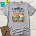 EMOTIONAL SUPPORT CACTUS PLEASE DON'T HUG ME MALIBU CALIFORNIA T-SHIRT