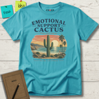 EMOTIONAL SUPPORT CACTUS PLEASE DON'T HUG ME MALIBU CALIFORNIA T-SHIRT