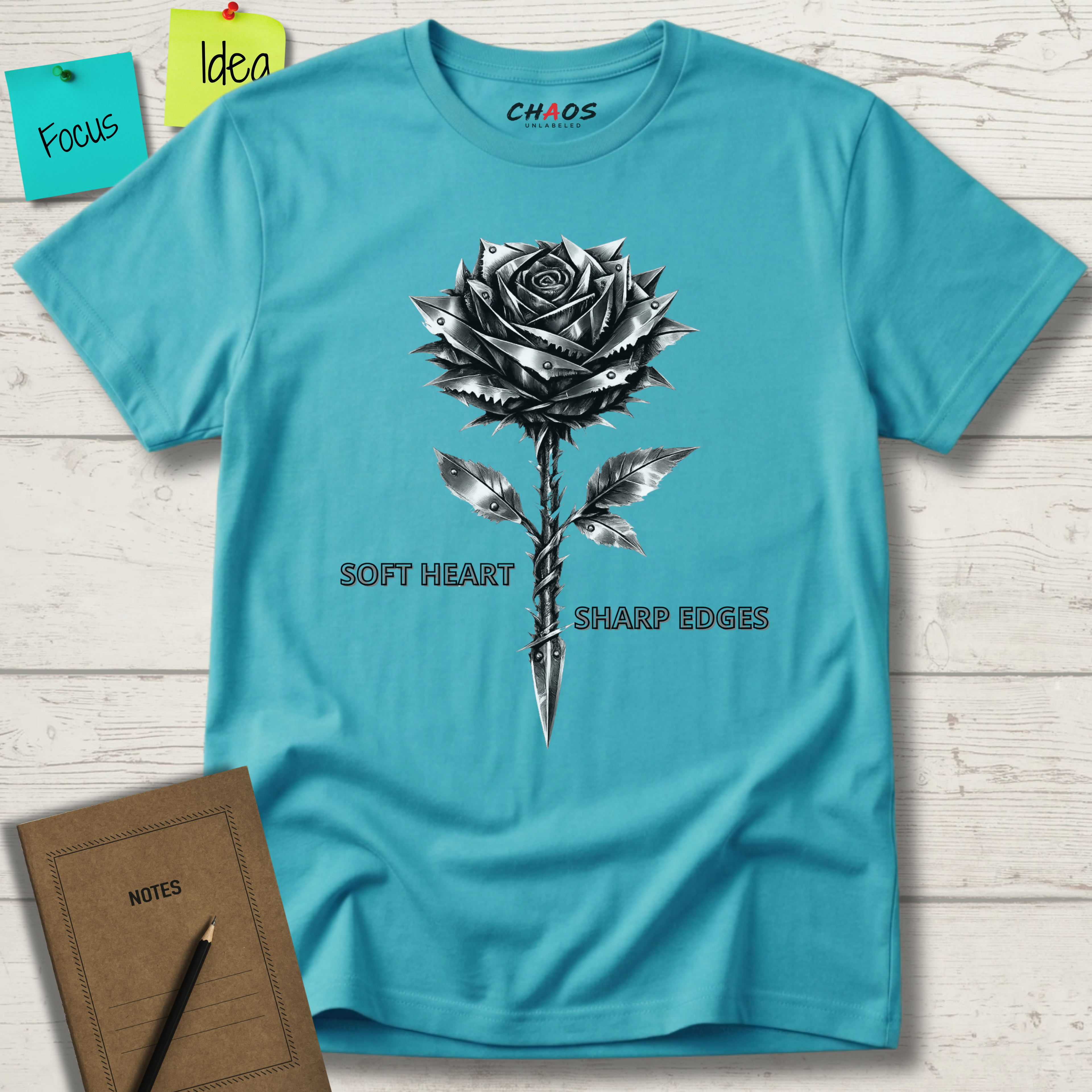SOFT HEART SHARP EDGES T-SHIRT