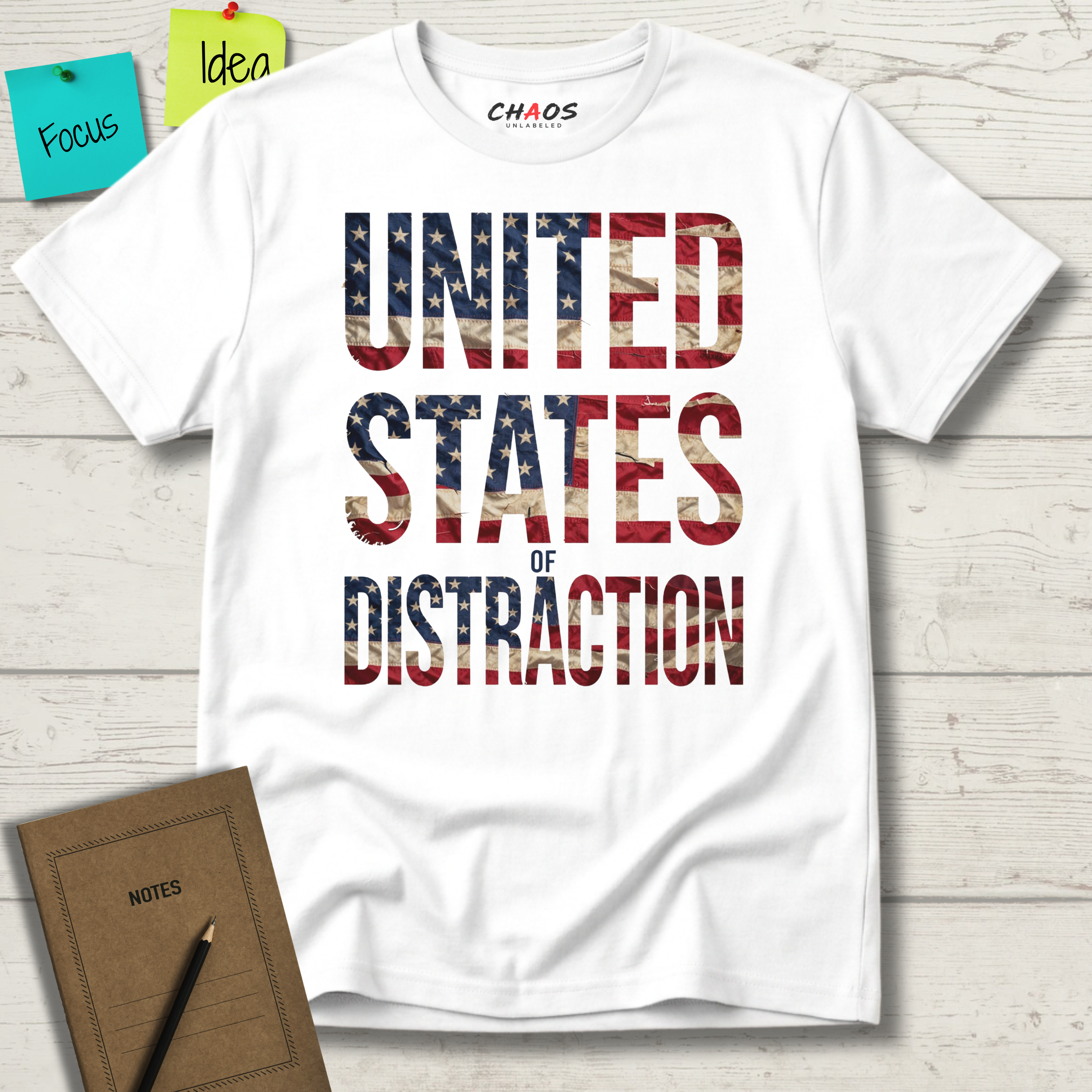 UNITED STATES OF DISTRACTION T-SHIRT