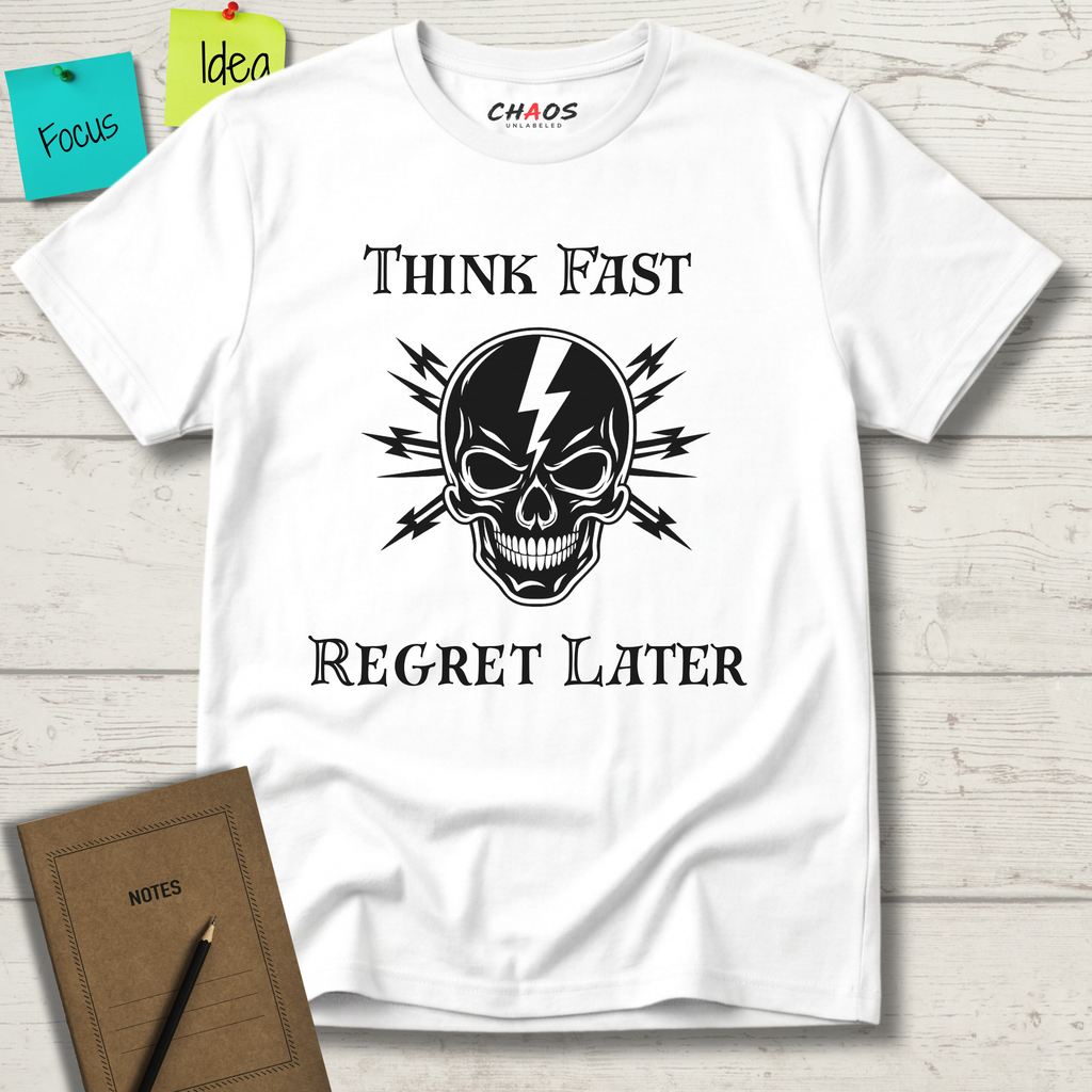 Think Fast. Regret Later. T-Shirt