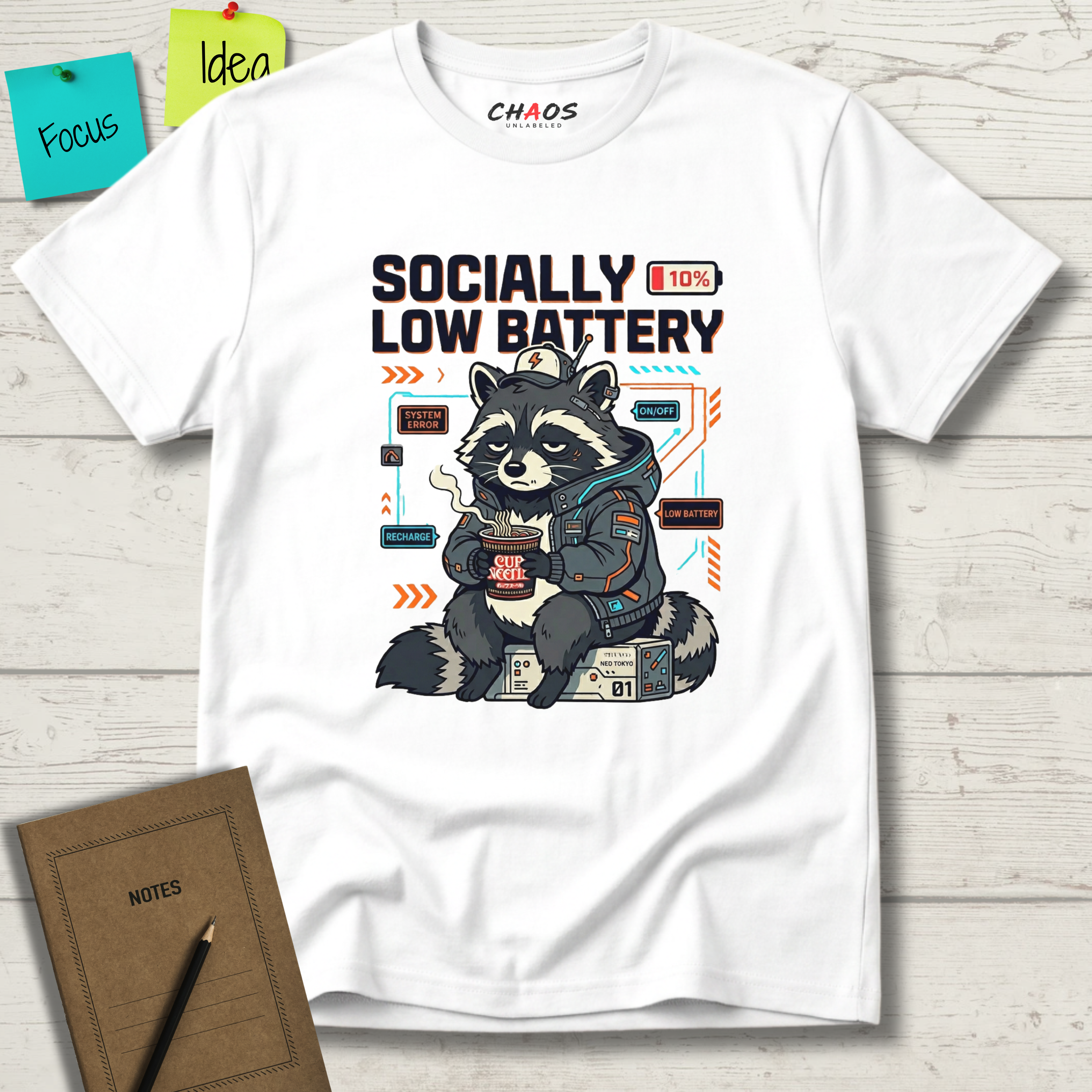Socially Low Baterry T-Shirt