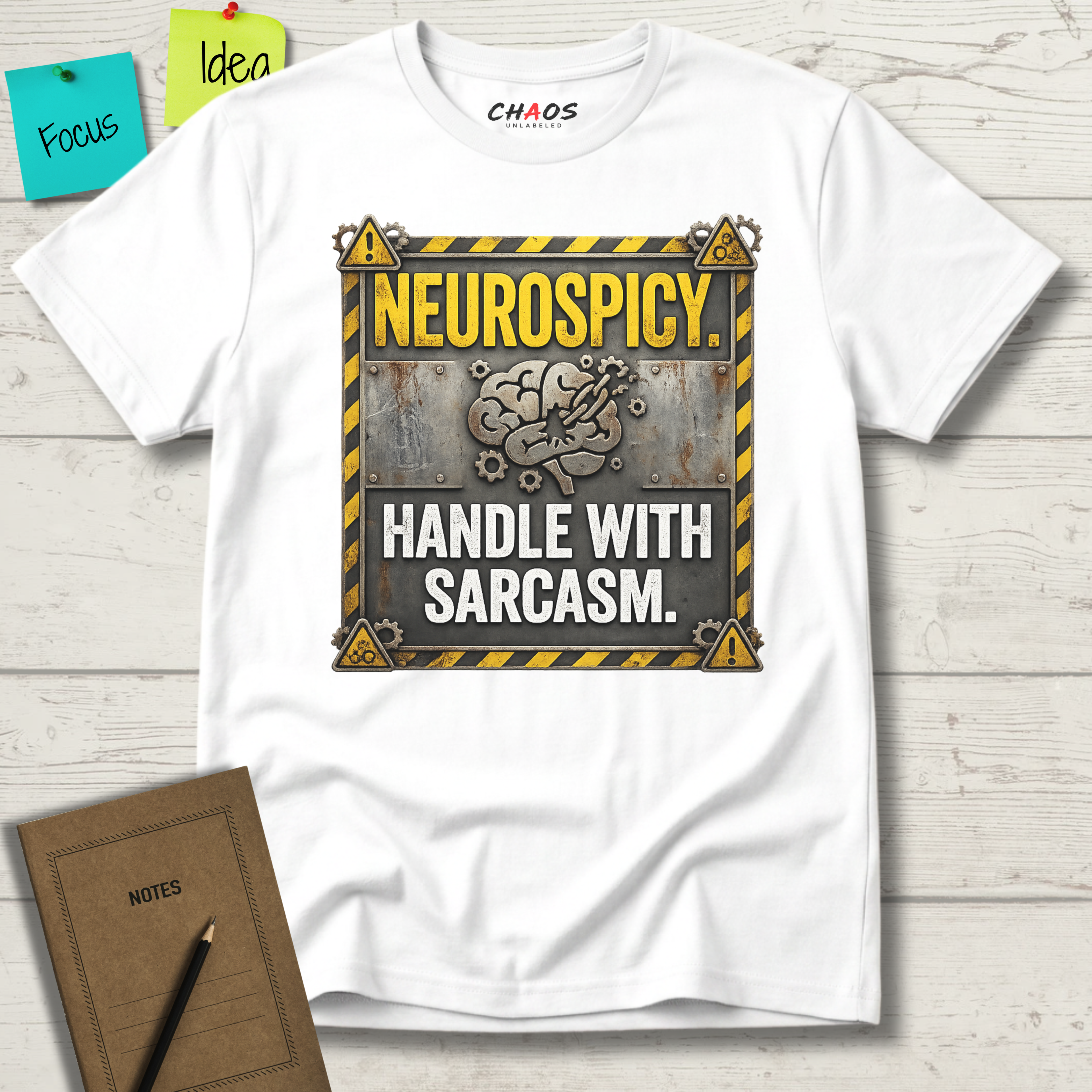 Neurospicy. Handle With Sarcasm T-Shirt