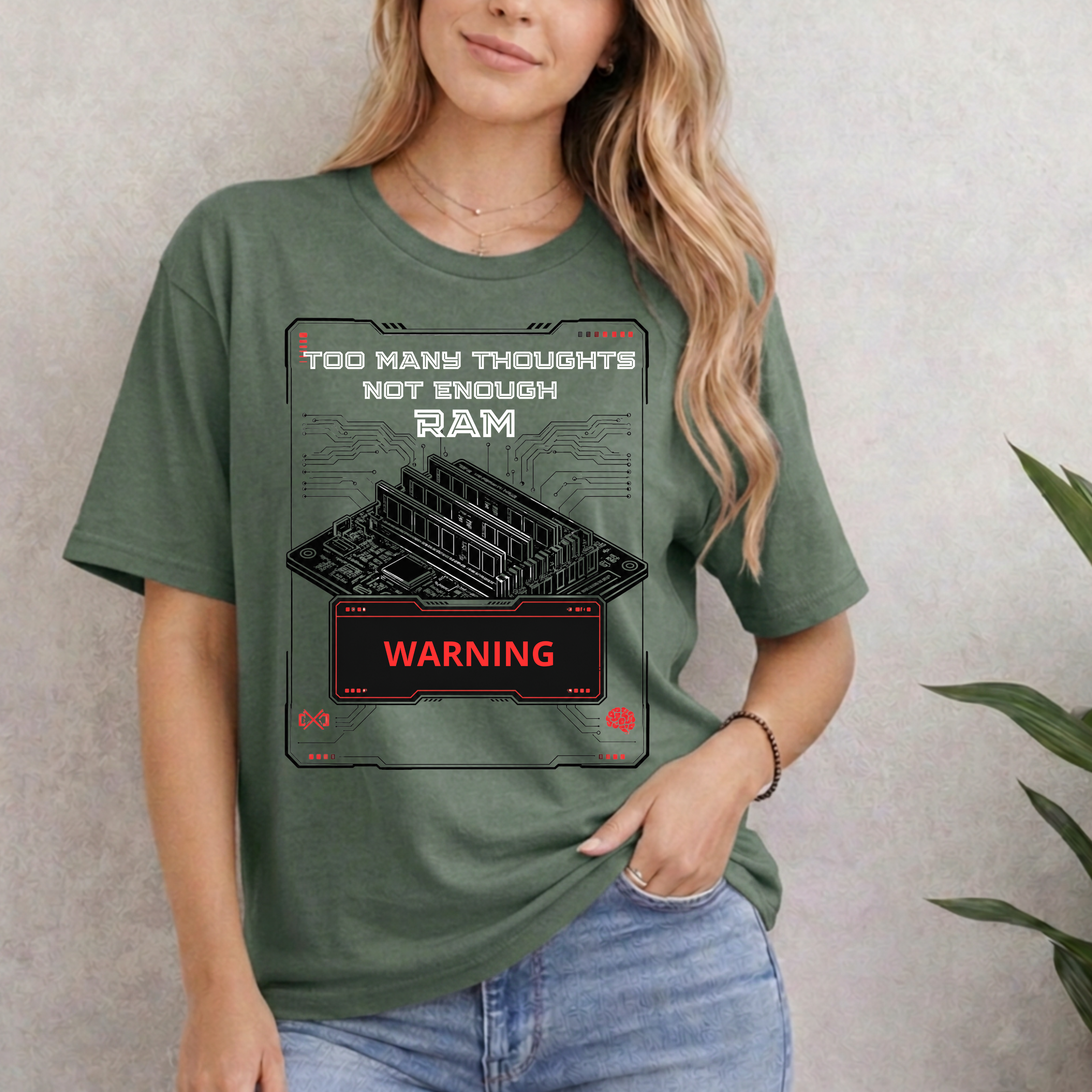 Too Many Thoughts Not Enough RAM T-Shirt