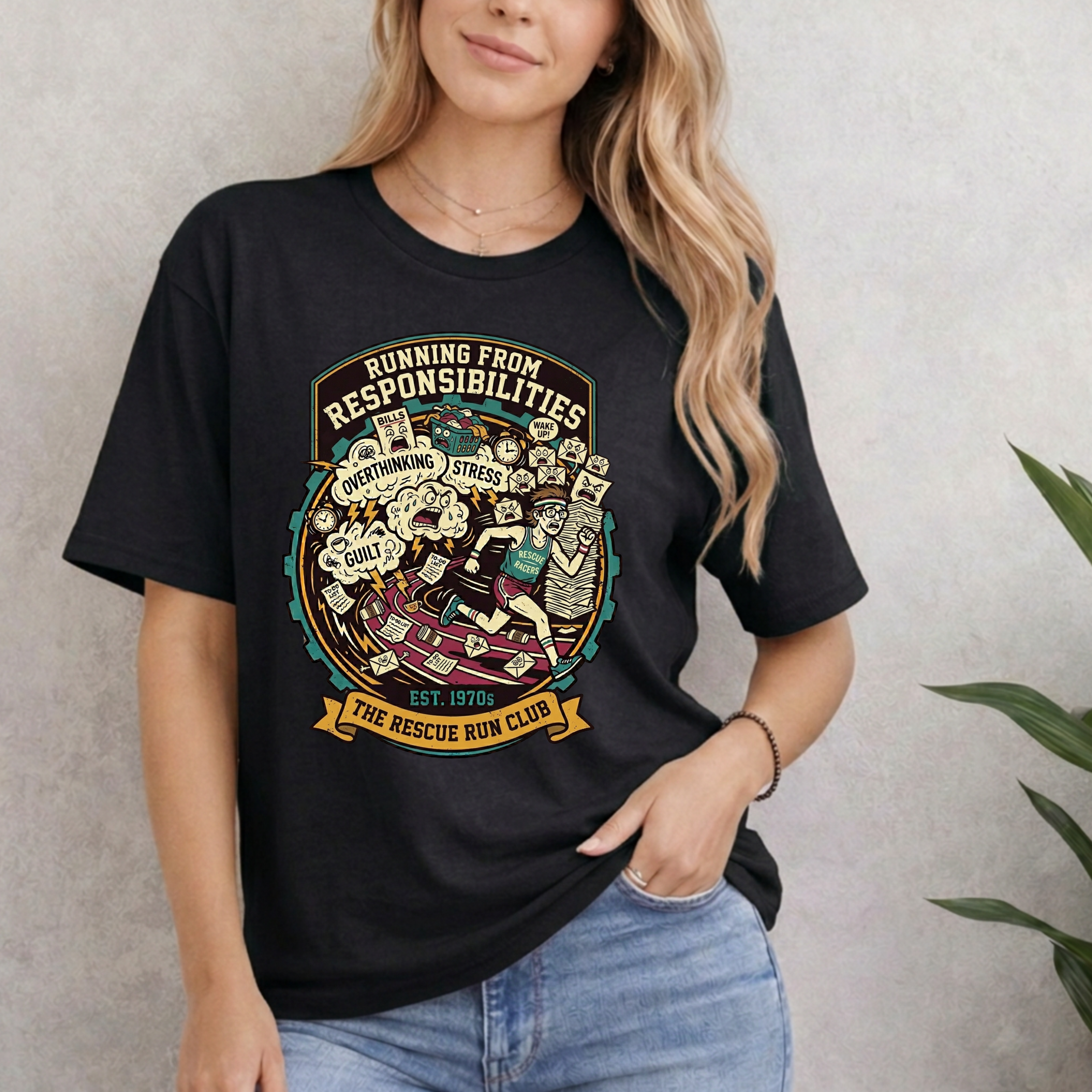 Running From Responsibilities. The Rescue Run Club T-Shirt