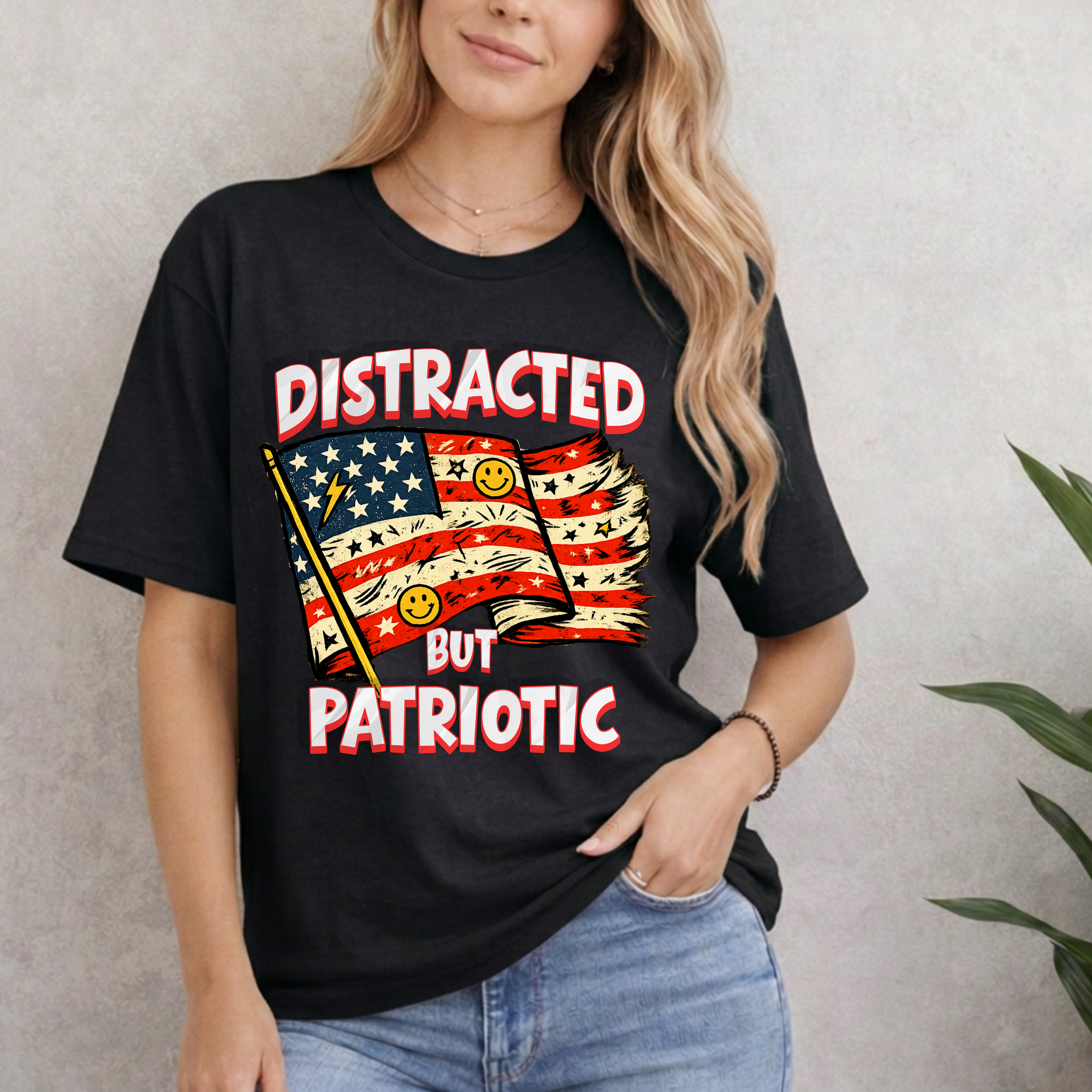Distracted But Patriotic T-Shirt