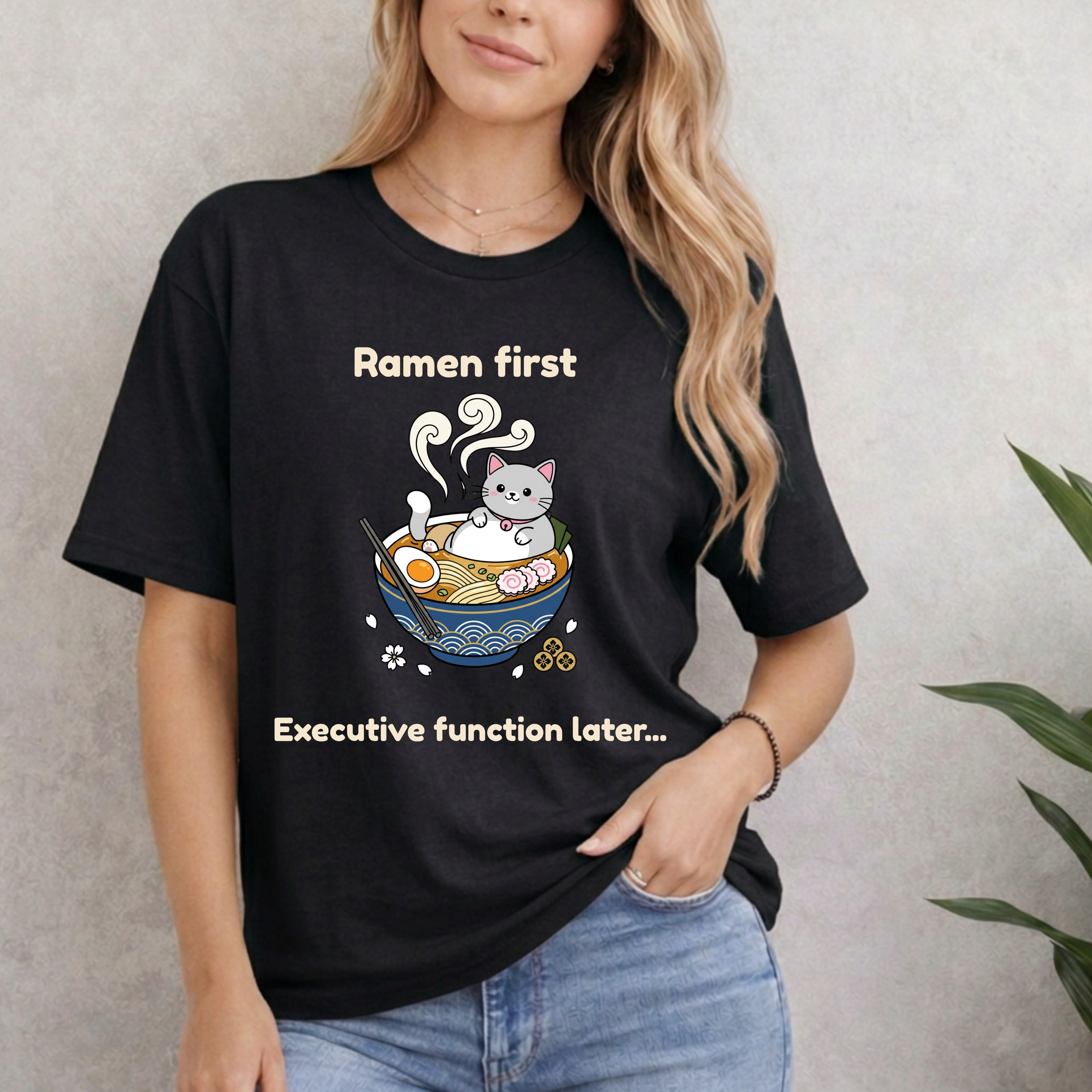 Ramen First. Executive Function Later T-Shirt