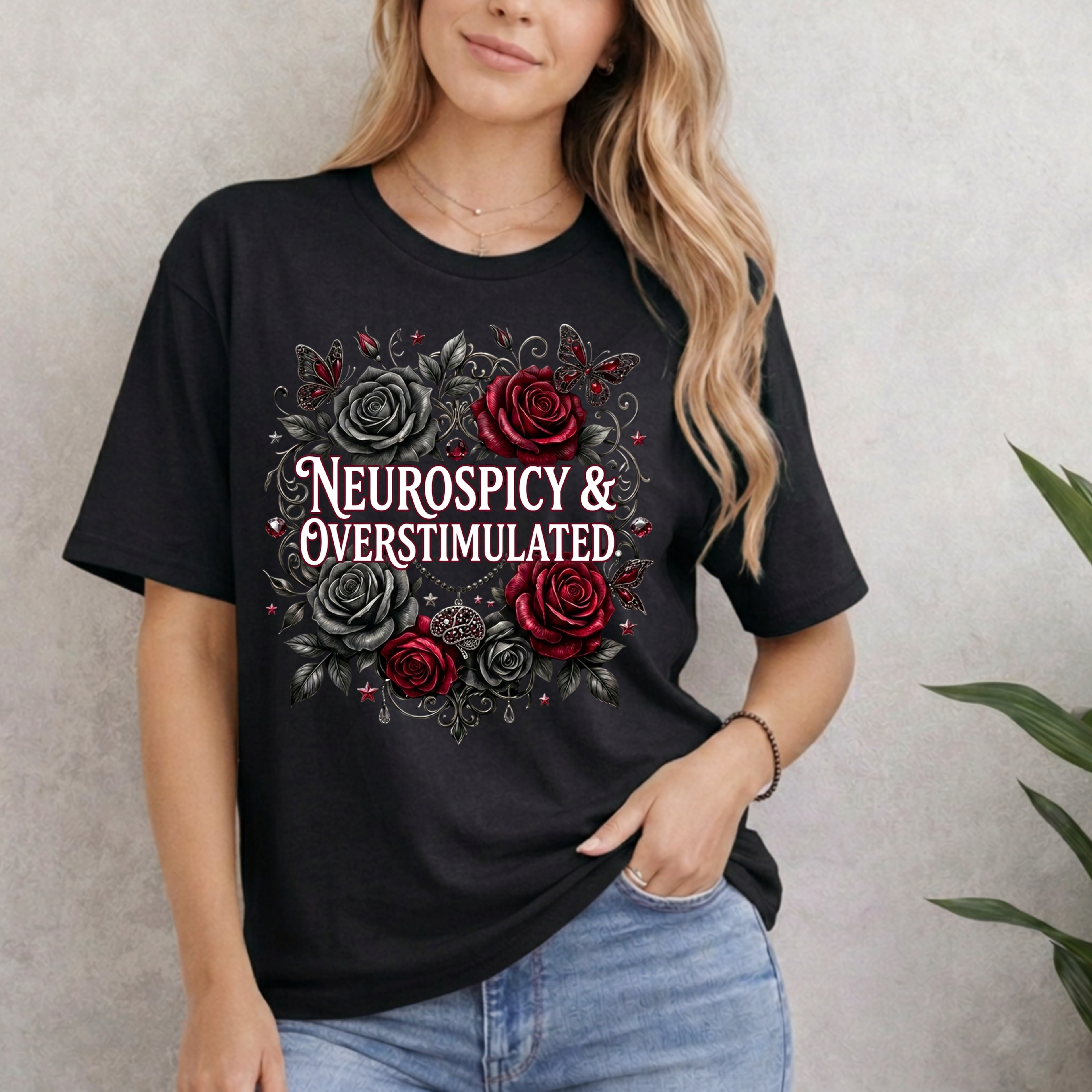 Neurospicy and Overstimulated T-Shirt